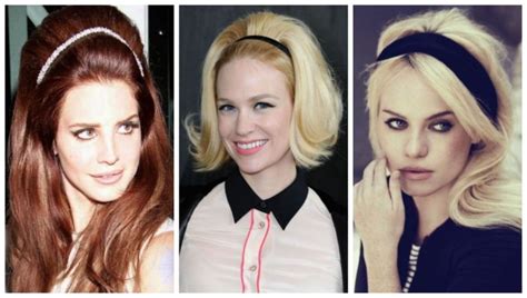 12 acessórios de cabelo retrô que toda garota Pin.